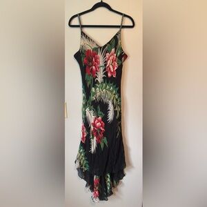 Eva Blue beaded strap resort dress